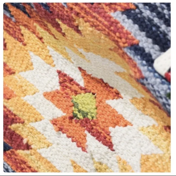 Ruggine Fine Cotton Handmade Woven Navajo Pattern Duffle Bag - Picture 5 of 10